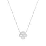 Collier Femme Argent Trèfle, collier porte bonheur élégant