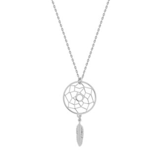 Collier Femme Argent rhodié Attrape-rêve