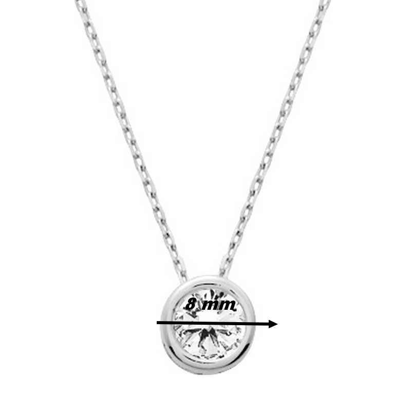 Un collier femme argent oxyde discret et lumineux, diamètre