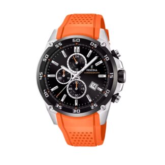 Montre FESTINA Homme F20330/4 caoutchouc orange chronographe
