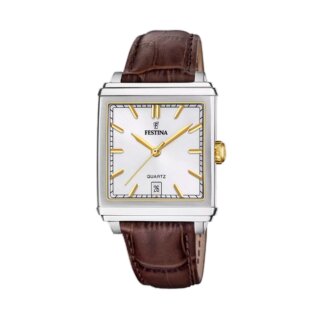 Montre FESTINA F20681/4 rectangulaire Homme cuir marron