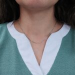Chaîne maille alternée 1+3 Argent 2.5 mm portée