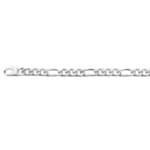 Chaîne Argent homme 1+3 alternée 5 mm