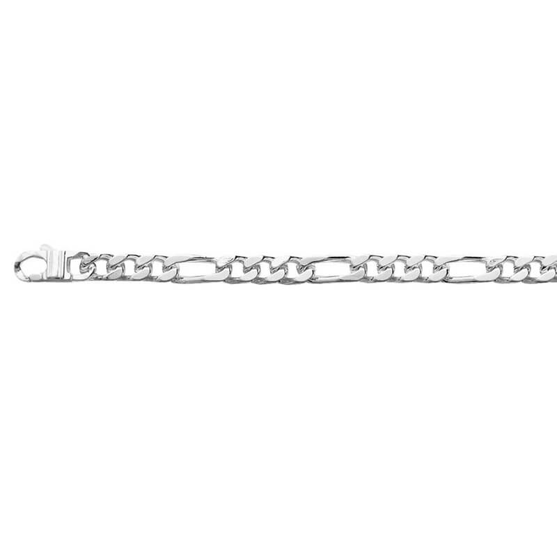 Chaîne Argent homme 1+3 alternée 5 mm
