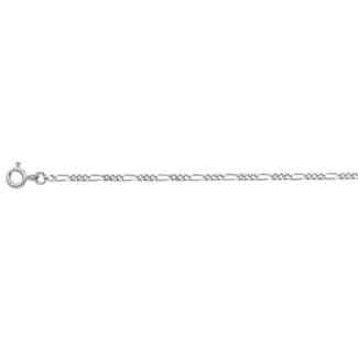 Chaîne alternée 1+3 Argent Femme 1.7 mm – Élégance Fine et Moderne