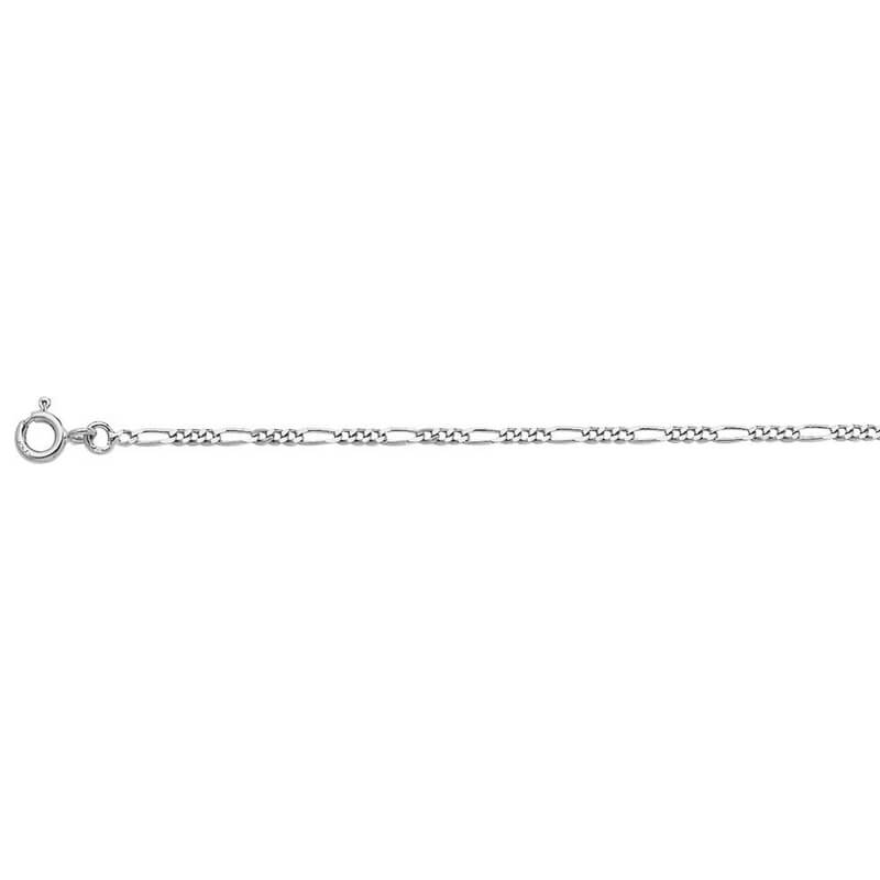 Chaîne alternée 1+3 Argent Femme 1.7 mm – Élégance Fine et Moderne