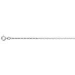 Chaîne Forçat mixte Argent 1.90 mm – Élégance Fine & Brillance Intemporelle