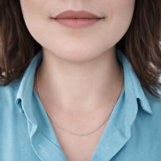 Chaîne Forçat mixte Argent 1.90 mm – Élégance Fine & Brillance Intemporelle, portée