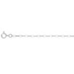 Chaine femme forçat rectangle argent 1.3 mm : l’équilibre parfait entre finesse et présence