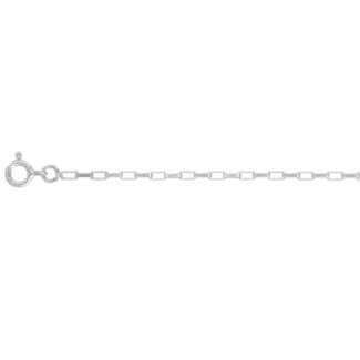 Chaine femme forçat rectangle argent 1.3 mm : l’équilibre parfait entre finesse et présence