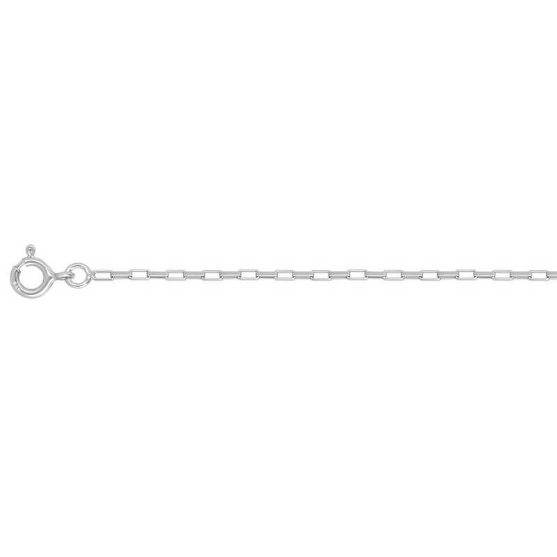 Chaîne femme argent forçat rectangle 1 mm : la finesse qui sublime chaque détail