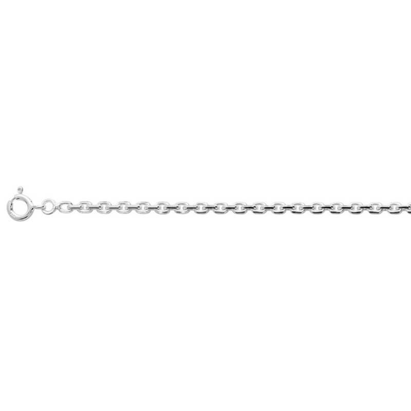 Chaîne homme forçat argent 2.5 mm – longueur 55 cm idéale. Solide, élégante et moderne. Parfaite au quotidien. Livraison rapide.