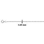 Chaîne Argent Forçat Femme 1.60 mm – L’Élégance Fine qui Fait Toute la Différence, largeur