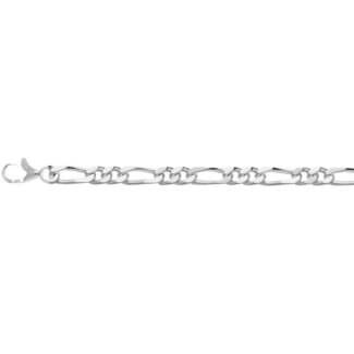 Chaîne Homme alternée 1+2 Argent 4 mm