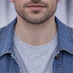Chaîne Forçat Mixte Argent 2.85 mm portée, homme
