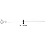 Chaîne Serpentine Femme Argent – Finesse Fluide et Élégance, largeur