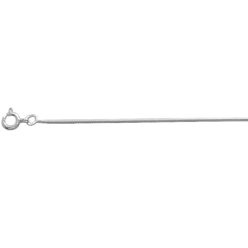 Chaîne Serpentine Femme Argent – Finesse Fluide et Élégance