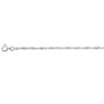 Chaîne femme Singapour argent 2.1 mm : éclat torsadé et élégance lumineuse