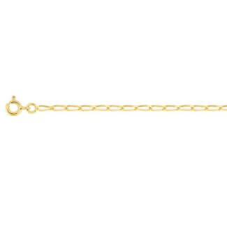 Chaîne Homme maille cheval or jaune 2 mm