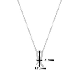 Collier Diamants et Or blancs ORESSENCE, dimensions