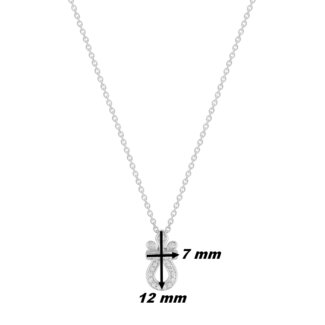 Collier Or blanc Diamants ROBBEZ MASSON, dimensions