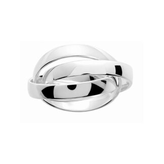 Bague Alliance 3 anneaux Argent rhodié ROBBEZ MASSON