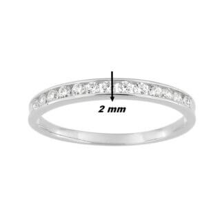 1/2 Alliance Or blanc et Oxydes ROBBEZ MASSON, largeur