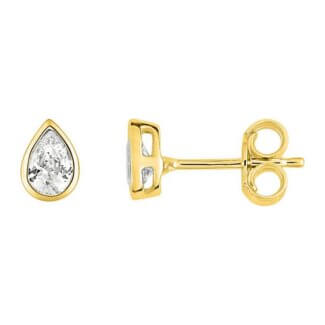 Boucles d'oreilles goutte Femme Or jaune et Oxydes ROBBEZ MASSON