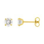 Boucles d'oreilles Femme 5 mm Or jaune et Oxydes ROBBEZ MASSON