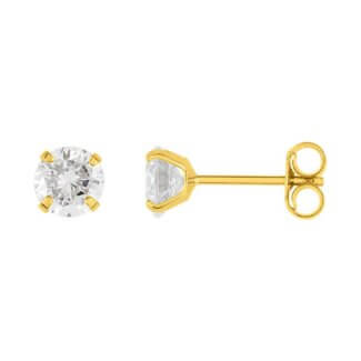 Boucles d'oreilles Femme 5 mm Or jaune et Oxydes ROBBEZ MASSON