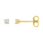 Boucles d'oreilles Femme 2.5 mm Or jaune et Oxydes ROBBEZ MASSON