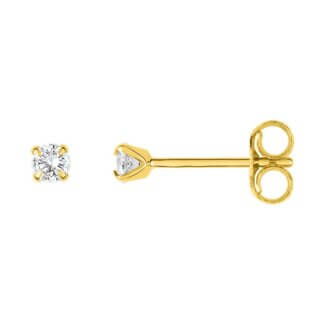 Boucles d'oreilles Femme 2.5 mm Or jaune et Oxydes ROBBEZ MASSON
