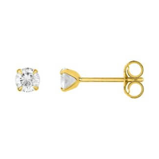 Boucles d'oreilles Femme 3.5 mm Or jaune et Oxydes ROBBEZ MASSON