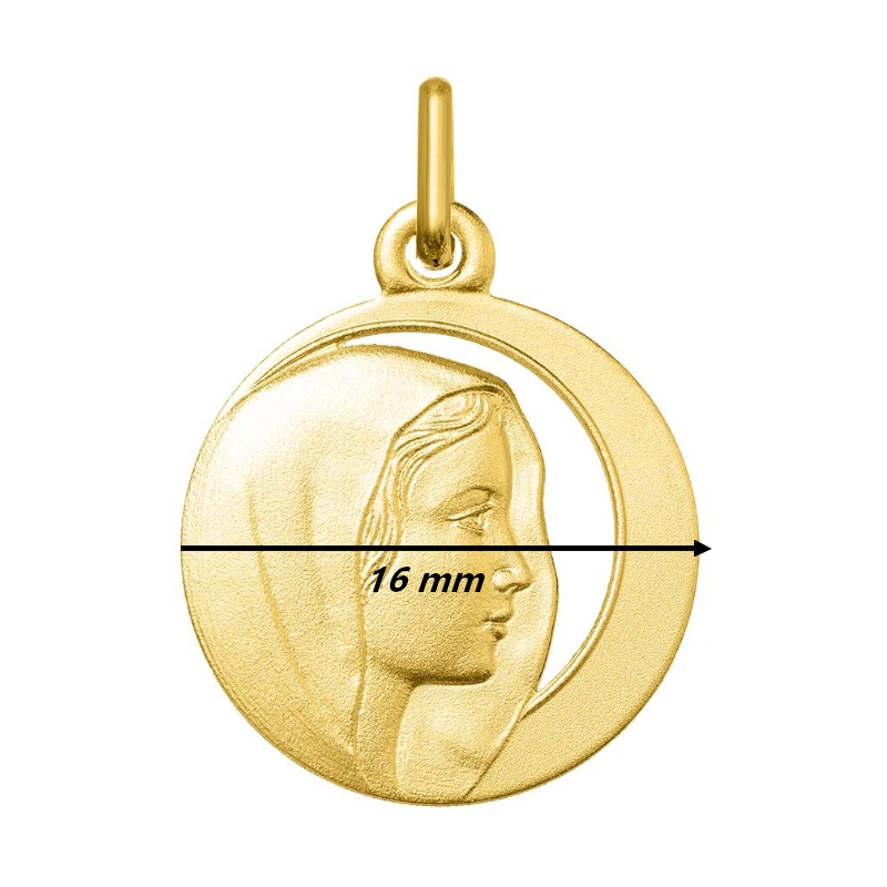 Médaille Vierge Or jaune ROBBEZ MASSON, diamètre
