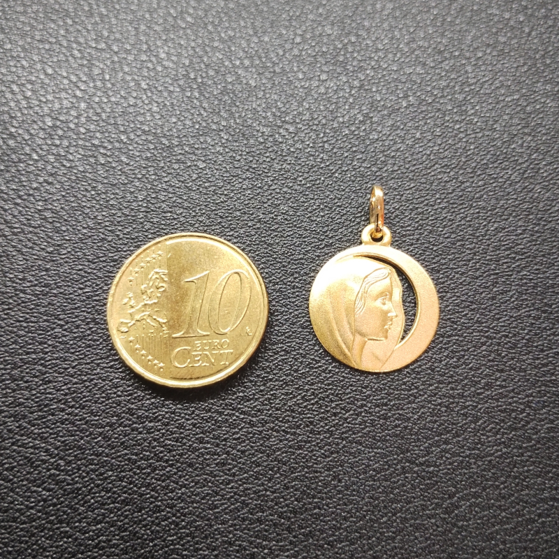 Médaille Vierge Or jaune ROBBEZ MASSON, exemple