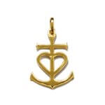 Pendentif Croix de Camargue Or jaune 750/1000 Eclat de Camargue Thomas JAVON