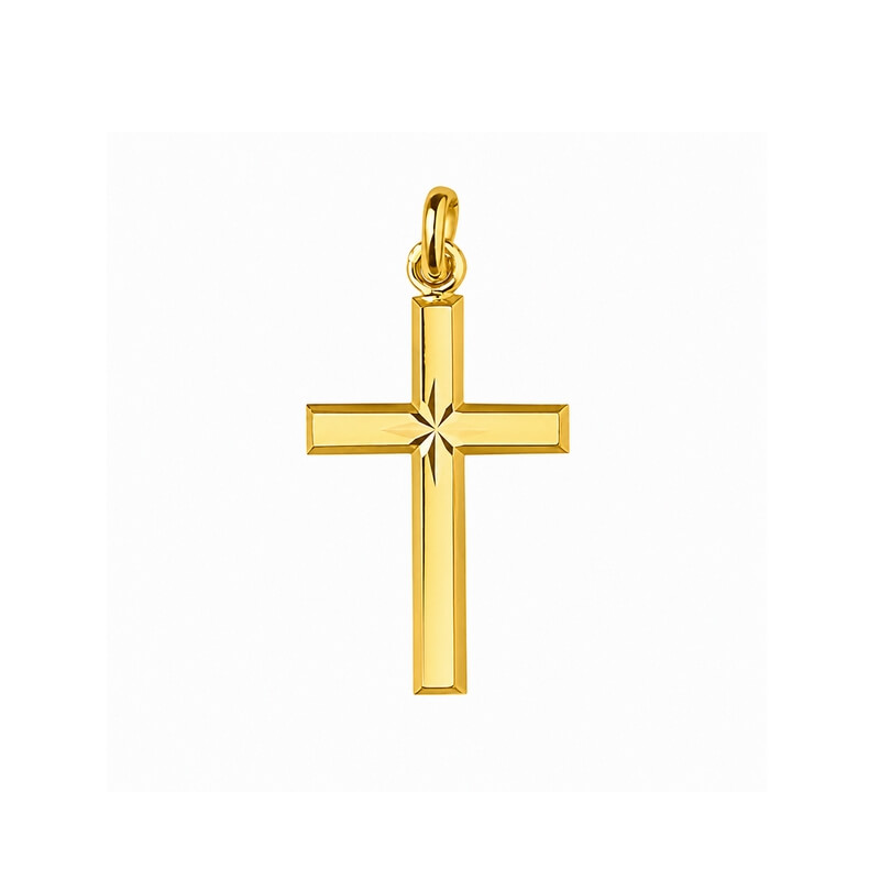 Pendentif Croix Or jaune