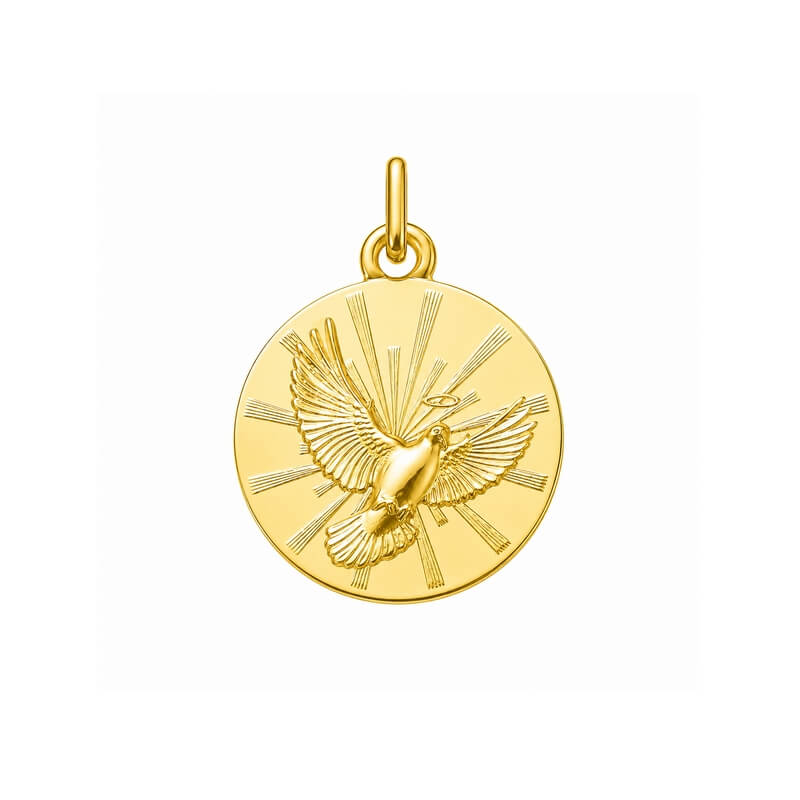 Médaille Colombe or jaune 750/1000 ROBBEZ MASSON