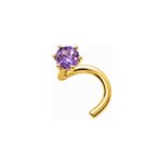 Piercing nez Améthyste et Or jaune ROBBEZ MASSON