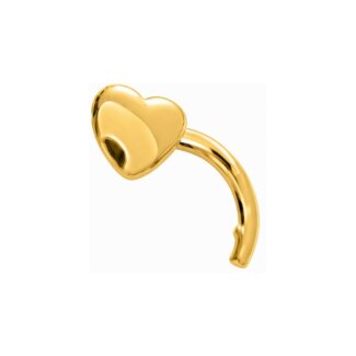 Piercing nez Cœur Or jaune ROBBEZ MASSON