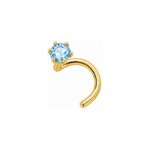 Piercing nez Topaze et Or jaune ROBBEZ MASSON