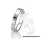 Bague Alliance Homme Argent rhodié BREUNING