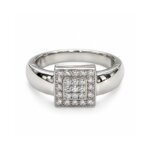 Bague Or blanc et Diamants HAMPTONS by Thomas JAVON