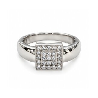 Bague Or blanc et Diamants HAMPTONS by Thomas JAVON