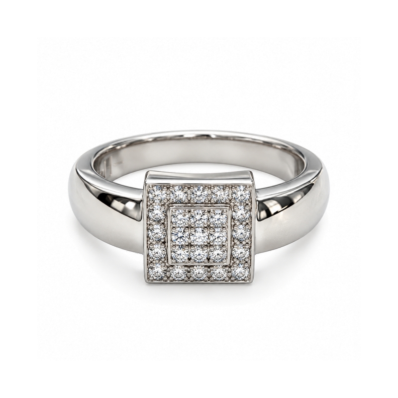 Bague Or blanc et Diamants HAMPTONS by Thomas JAVON