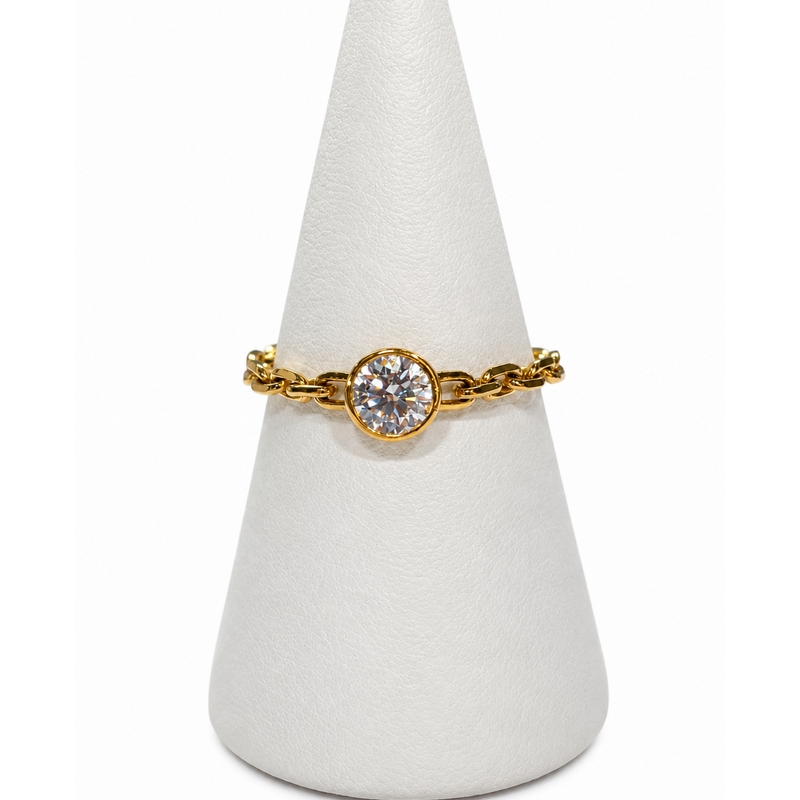 Bague Or jaune et Diamant HAMPTONS by Thomas JAVON