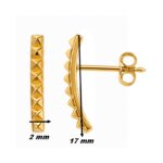 Boucles d'oreilles pendantes Or jaune THOMAS JAVON, dimensions