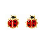 Boucles d'oreilles Enfant Or jaune Coccinelle ROBBEZ MASSON