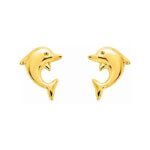 Boucles d'oreilles Enfant Or jaune Dauphin ROBBEZ MASSON