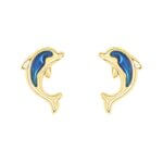 Boucles d'oreilles Enfant Or jaune Dauphin ROBBEZ MASSON